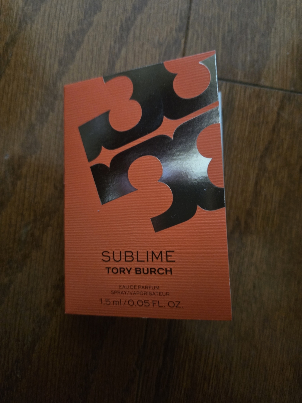 Sublime Tory Burch Eau de Parfum Sample - Orange & Black